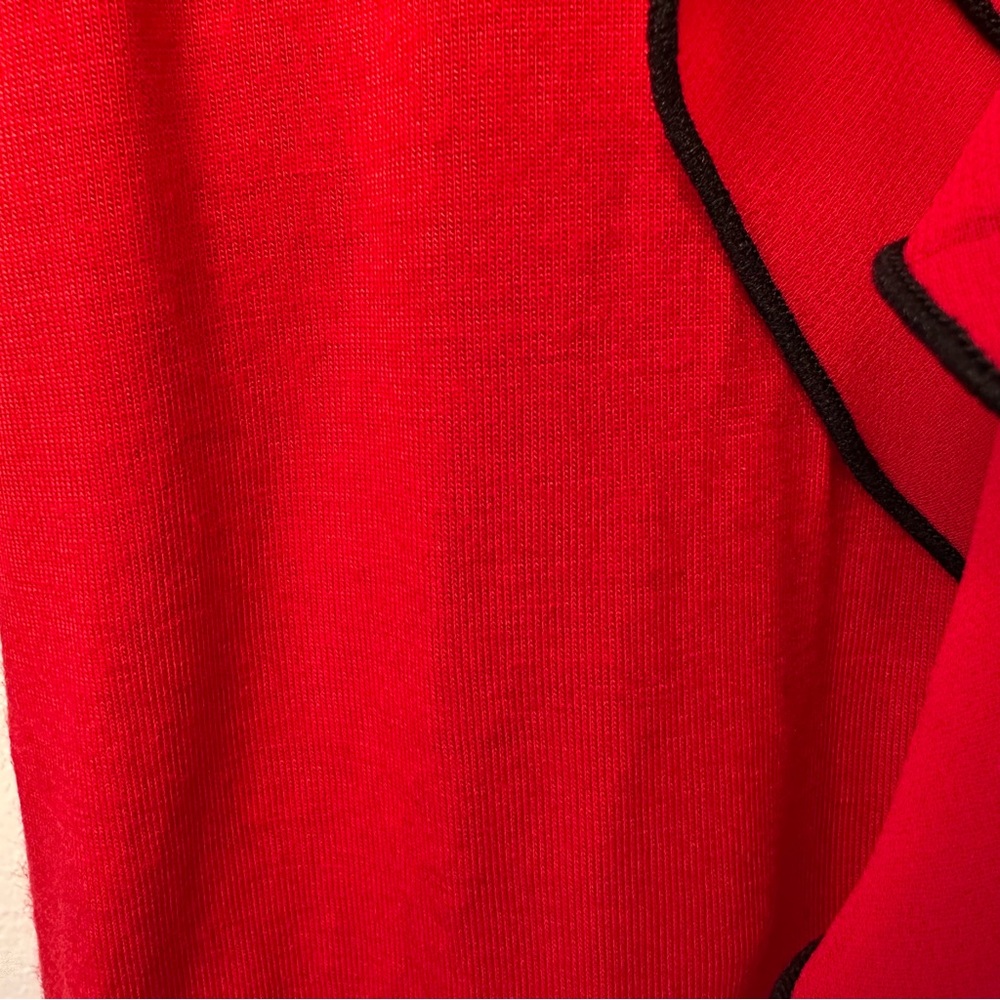 Express Red Ruffle Romantic Cami Top with Black Trim - Size XS - Picture 7 of 8
